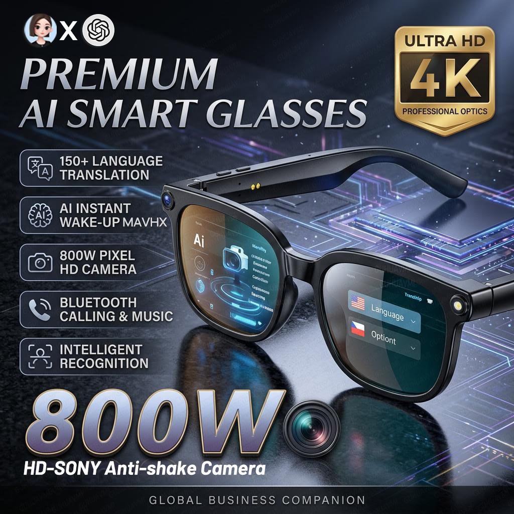 Photography Videography - 2026 4K 8MP Smart Glasses Men