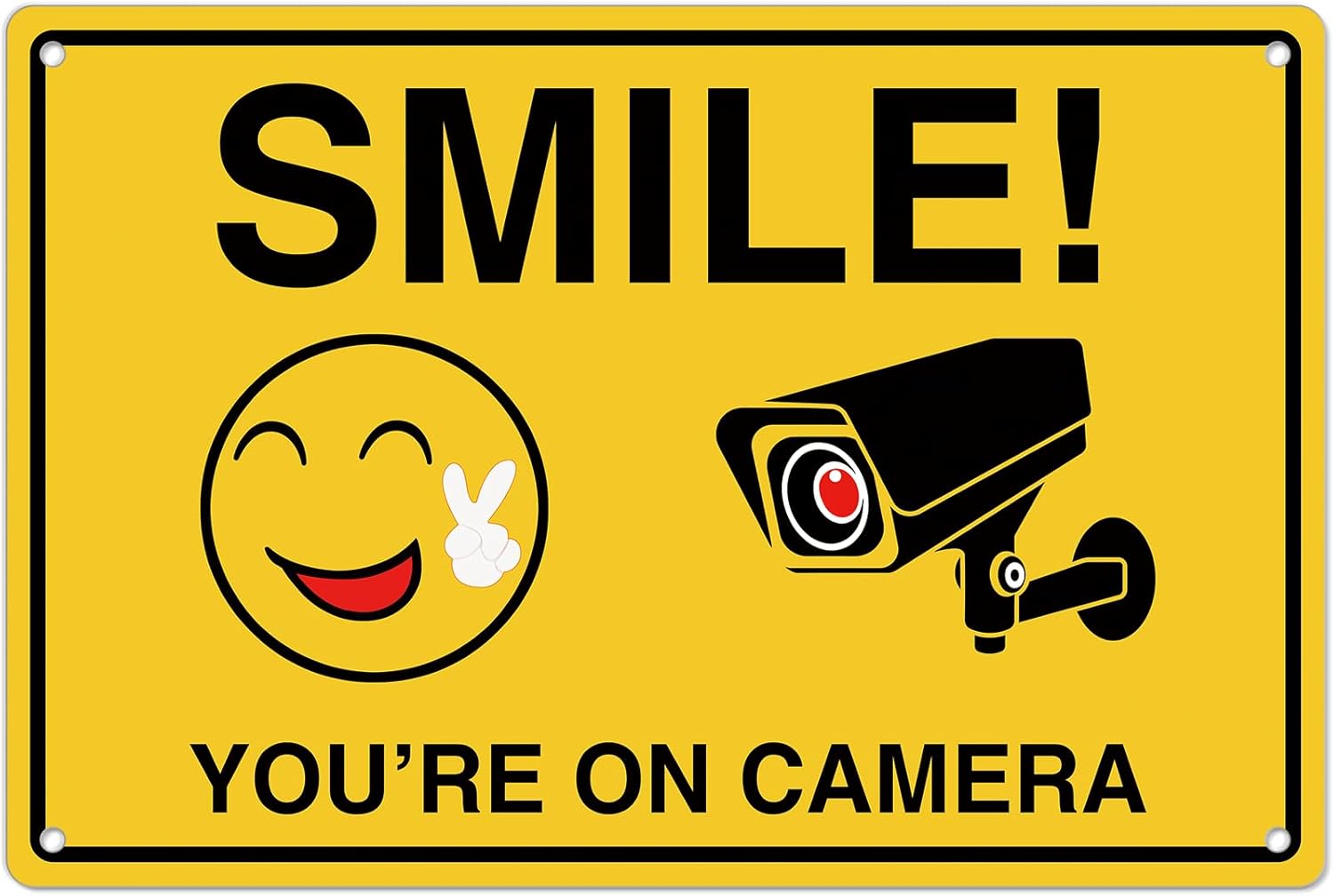 Photography Videography - Smile Youre On Camera Signs ;