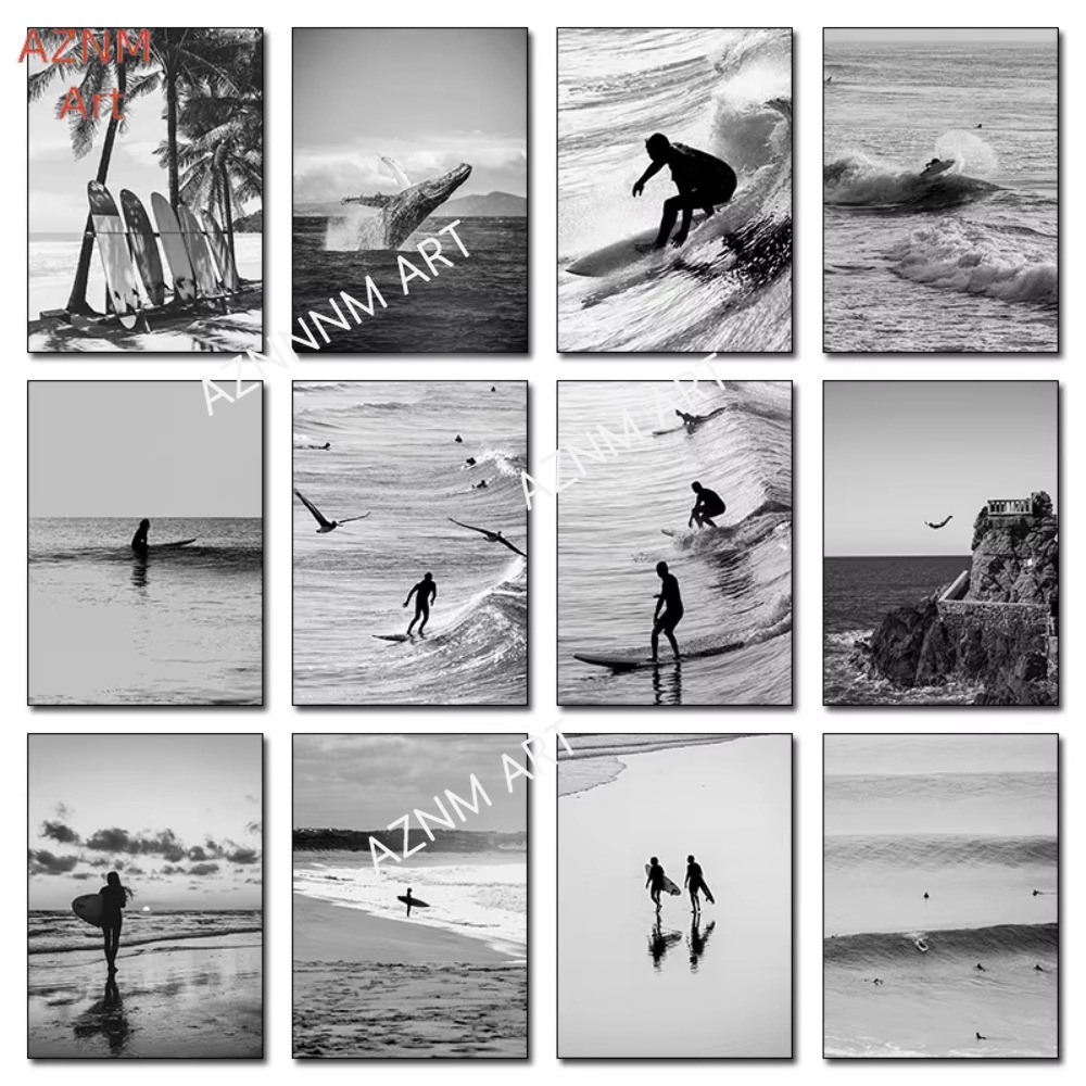 Photography Black And White - 1PC ，Fine Surfing Black and White