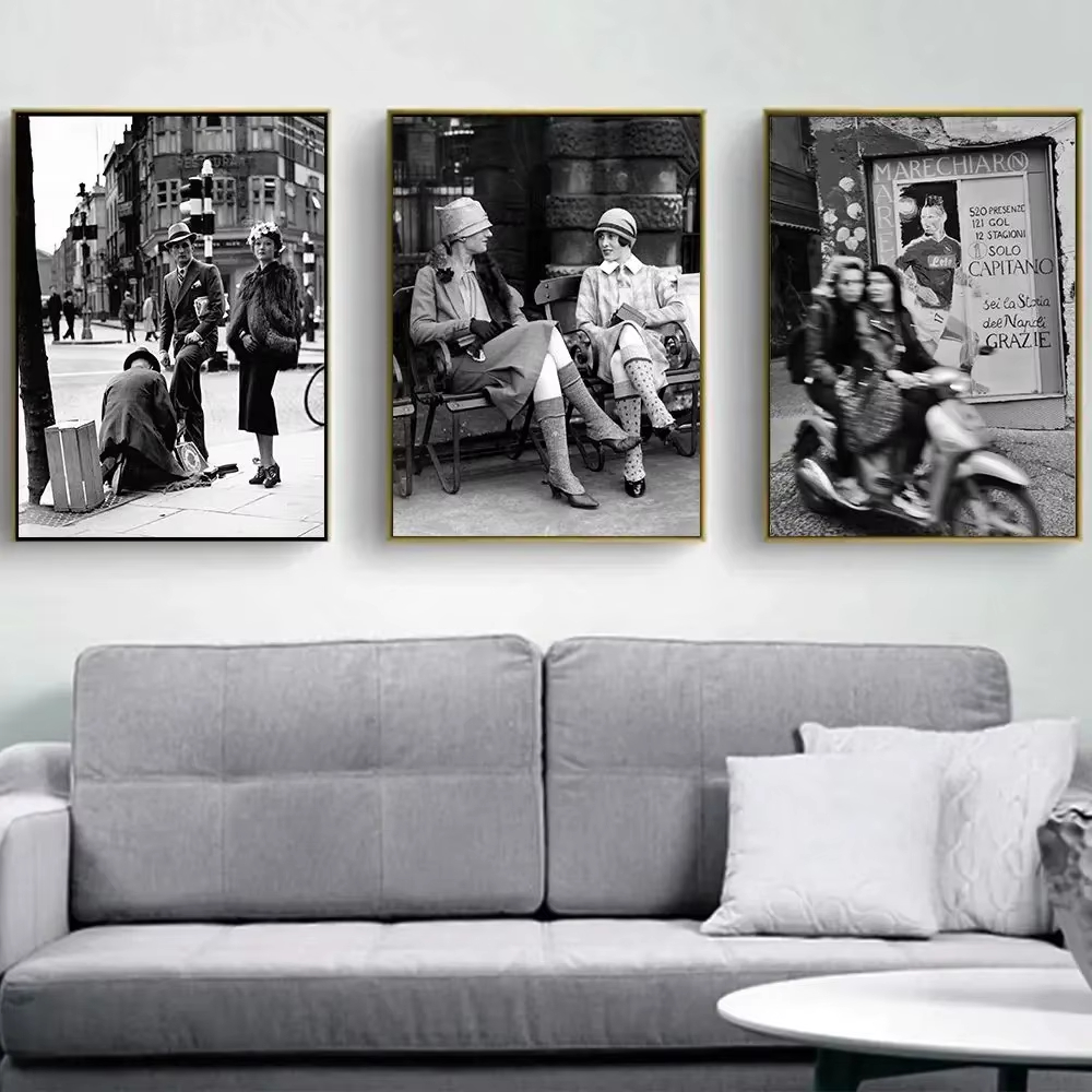Fashion Black And White Vintag - Photography Black And White review and price