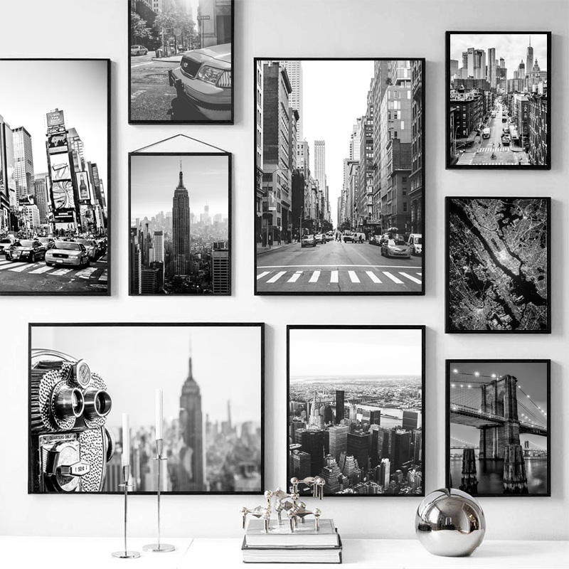 1pc frameless Canvas painting  - Photography Black And White review and price