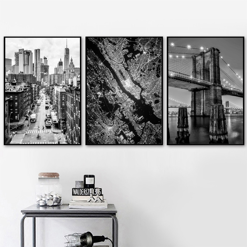 1pc frameless Canvas painting  - Photography Black And White review and price