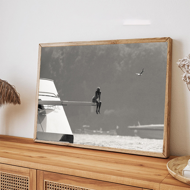 1pc frameless Canvas Painting  - Photography Black And White review and price