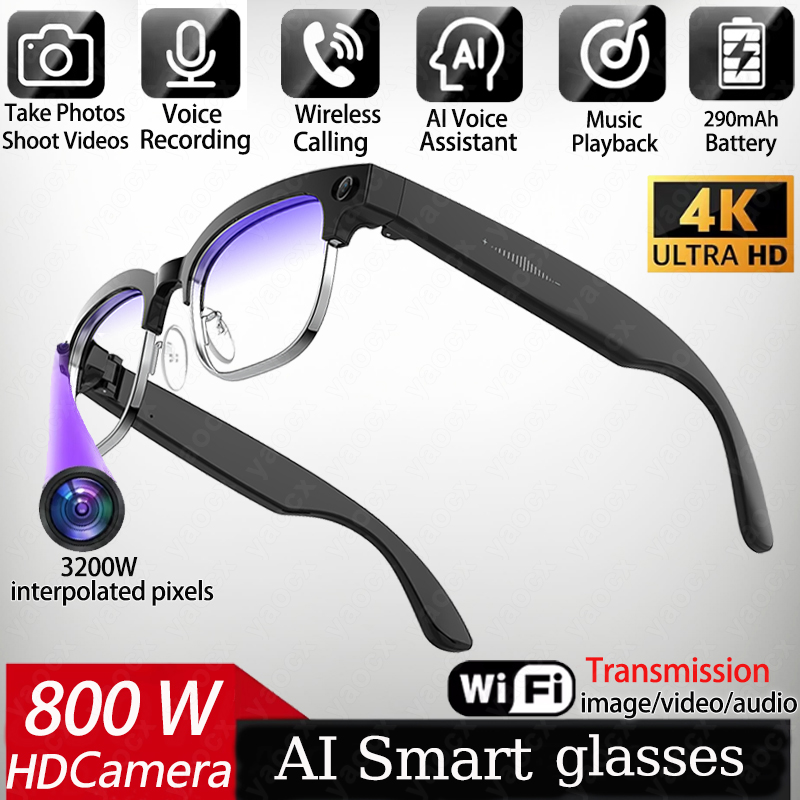 4K Smart AI Glasses 8MP Camera - Photography Videography review and price