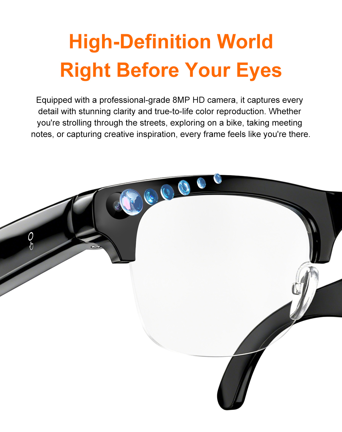 Lenovo Smart AI Glasses 800w H - Photography Videography review and price