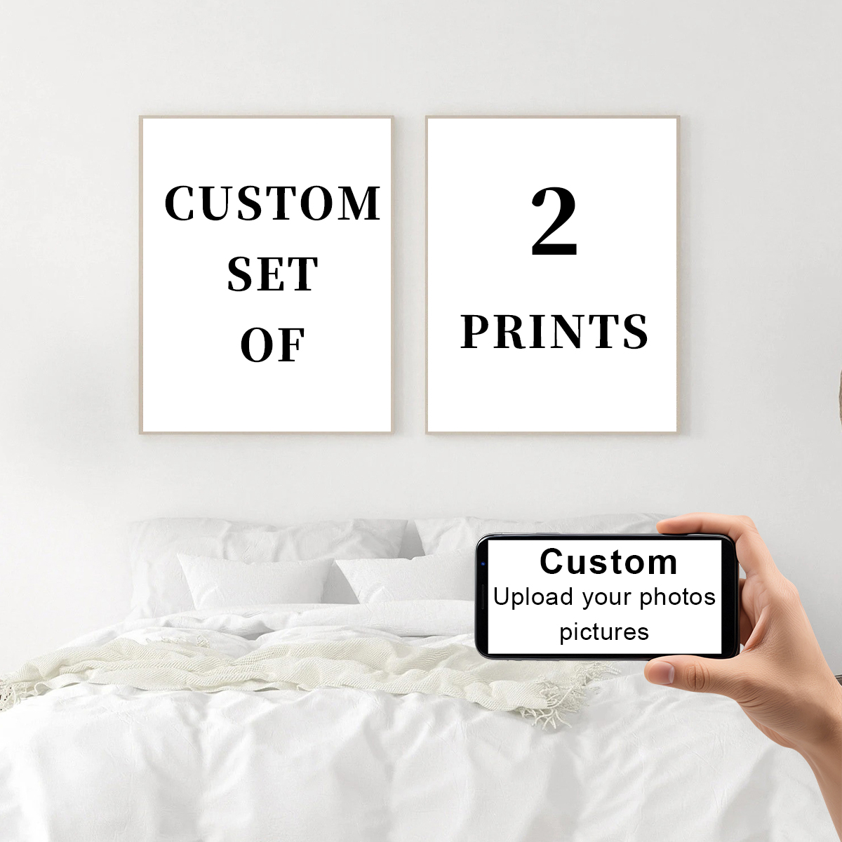 2pcs/set Custom Canvas Prints  - Photography Interior review and price