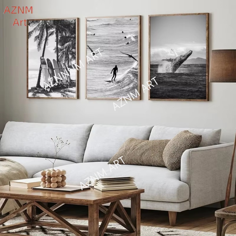1PC ，Fine Surfing Black and Wh - Photography Black And White review and price