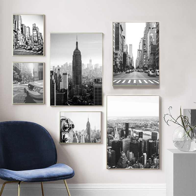 New York City Canvas Painting  - Photography Black And White review and price