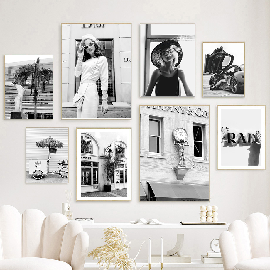 new Fashion Woman Luxury Car D - Photography Black And White review and price