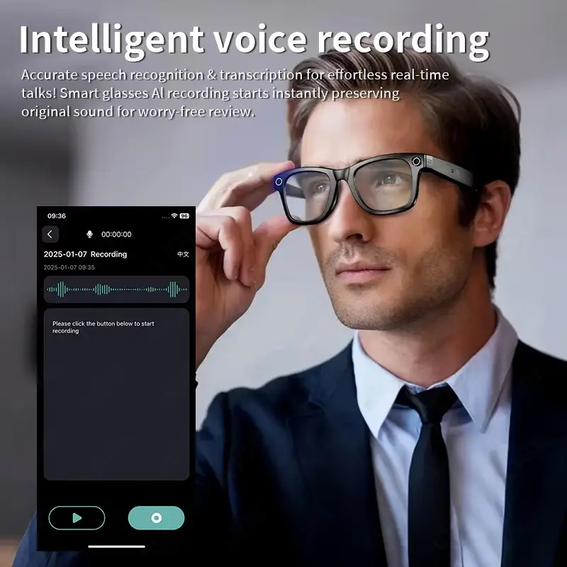 AI Smart Glasses with 8MP Came - Photography Videography review and price