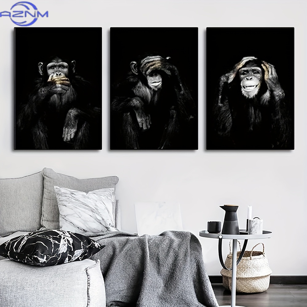 3pcs/set Big Size Unframed Ret - Photography Black And White review and price