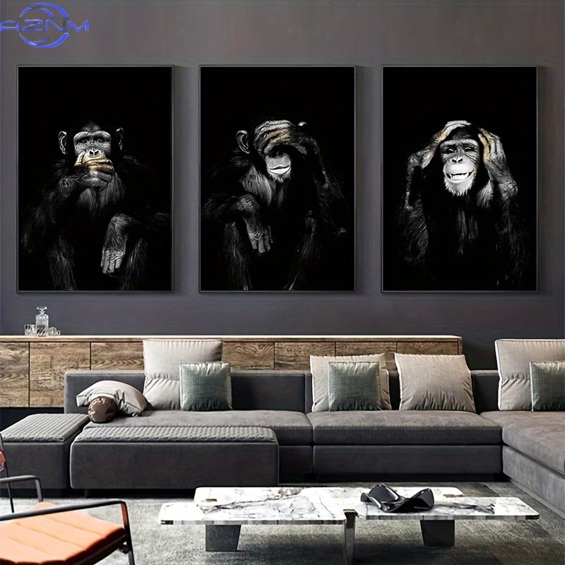 3pcs/set Big Size Unframed Ret - Photography Black And White review and price